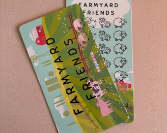 Farmyard Friends Tracker | Reusable Cash Stuffing Binder Insert | Budget Challenge Envelope System | Challenge