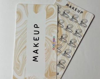 Makeup Savings Tracker | Reusable Cash Stuffing Binder Insert | Budget Challenge Envelope System | Challenge