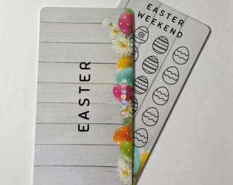 Easter Savings Tracker | Reusable Cash Stuffing Binder Insert | Budget Challenge Envelope System | Challenge