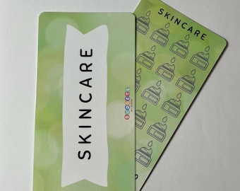 Skincare Savings Tracker | Reusable Cash Stuffing Binder Insert | Budget Challenge Envelope System | Challenge