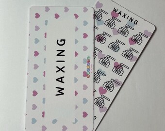 Waxing Savings Tracker | Reusable Cash Stuffing Binder Insert | Budget Challenge Envelope System | Challenge
