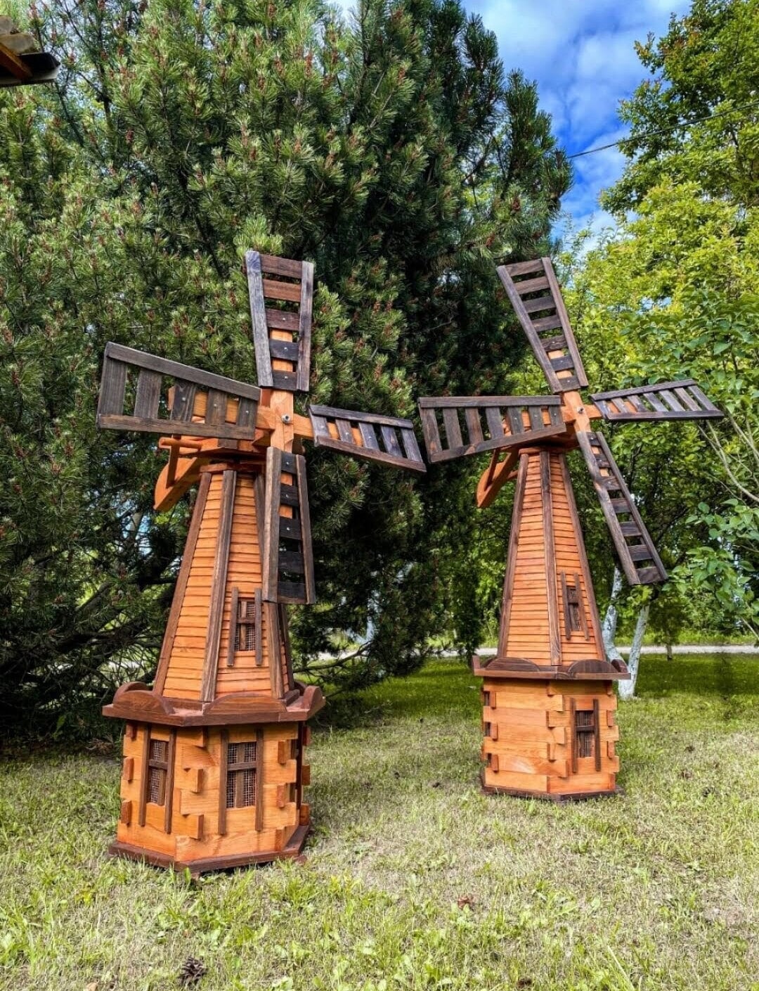 Wood Bee Windmill Windmill Spinner Pin Ouilles Maison Jardin Jardin  Décoration Jouets G32A Q0811 Du 8,84 €