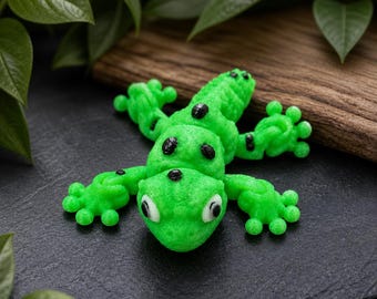 Colorful Gecko Flexi | Glow-in-the-Dark Options