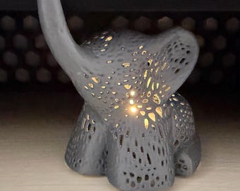 Elephant Ambient Lamp | Voronoi Design