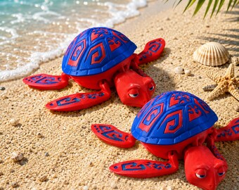 Flexi Turtle | Multicolor | Turtle Shell Opens