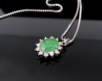 Pendentif Jade Naturel 36 Carats - Cabochon Pierre Naturelle - Neuf Avec étiquettes - Canada
