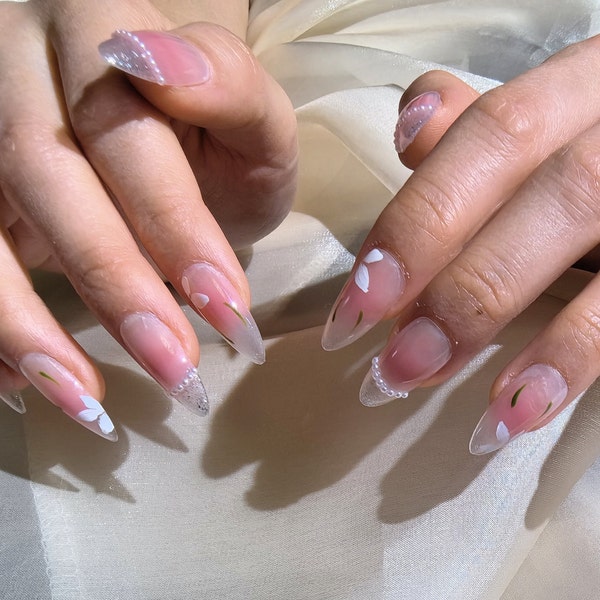 French Elegance at Your Finger tips Effortless Chic Press-On Nails | short | long | almond | coffin