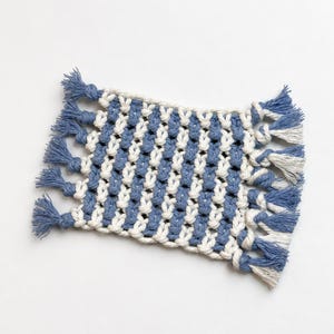 Macramé Mug Rug Pattern – Beginner Digital PDF Tutorial