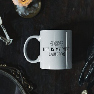 This Is My Mini Cauldron Coffee Mug Gift, Witchy Mugs, Gifts for Witches, Halloween Mugs, Halloween Gifts, Cauldron Mugs, Wiccan Gifts