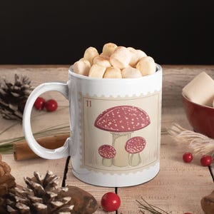 Mushroom Stamp Coffee Mug Gift, Mycology Gift Ideas, Gifts for Mycologists, Mushroom Mugs, Cute Mushroom Mug Ideas, Forage, Mushrooms