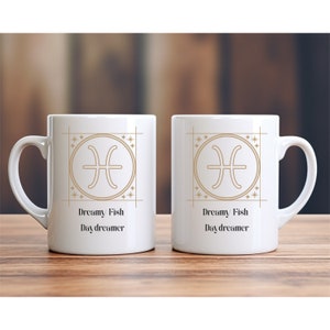 Pisces Coffee Mug, February, March Birthday Gift, Pisces Astrology Gift, Pisces Zodiac Coffee Mug, Pisces Birthday Gift, Pisces Zodiac Mug