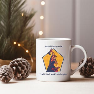 Blacksmith Mug - Gift for Forgers, 11oz Coffee Cup for Blacksmith, Forging Enthusiast, Metalworker Present, Unique Gift Idea