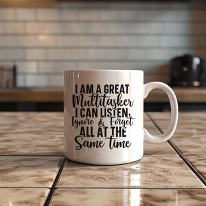 Funny Multitasker Mug, 11oz Coffee Cup, Gift for Coffee Lovers, Office Humor, Women&#39;s Day Gift, Unique Tea Mug, Great Gifts for Friends