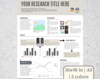 Editable A0 Scientific Research Poster Template – Canva & PowerPoint .PPTX | Custom Sizes Available
