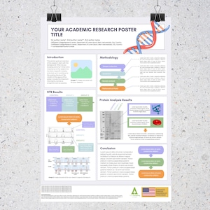 Editable A0 Scientific Research Poster Template – Canva | Custom Sizes Available