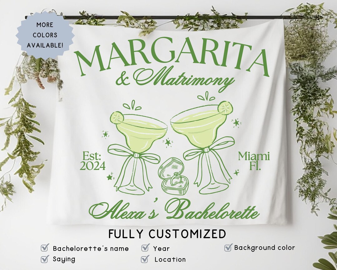 Personalized Coquette Margarita & Matrimony Signature Cocktail Bride ...