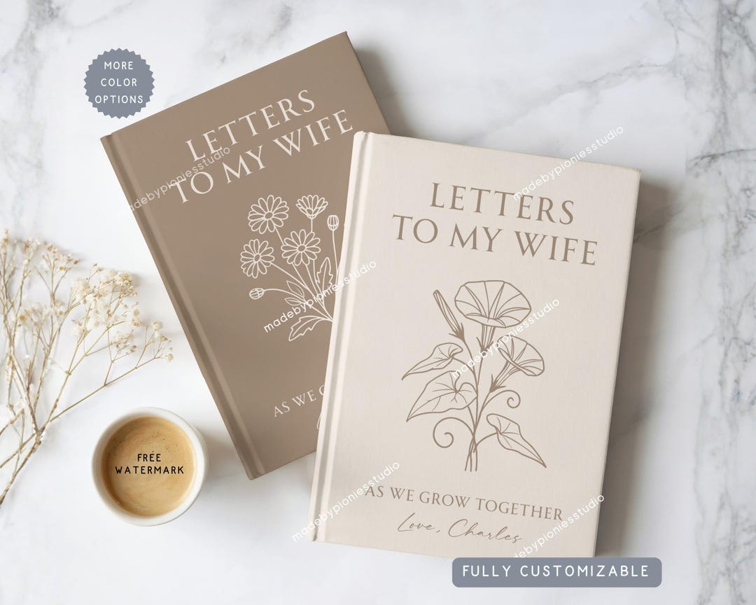 Personalized Name Letters to My Wife Hardcover Journal, Future Wife ...