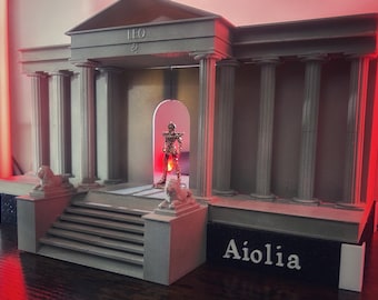 Templo de Aiolia (Leão) - Diorama de Cavaleiros do Zodíaco