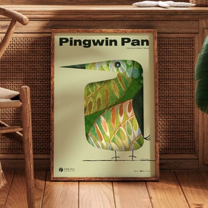 Pinguin-Pfanne Nr. 004 | Kunstplakat von FREZO