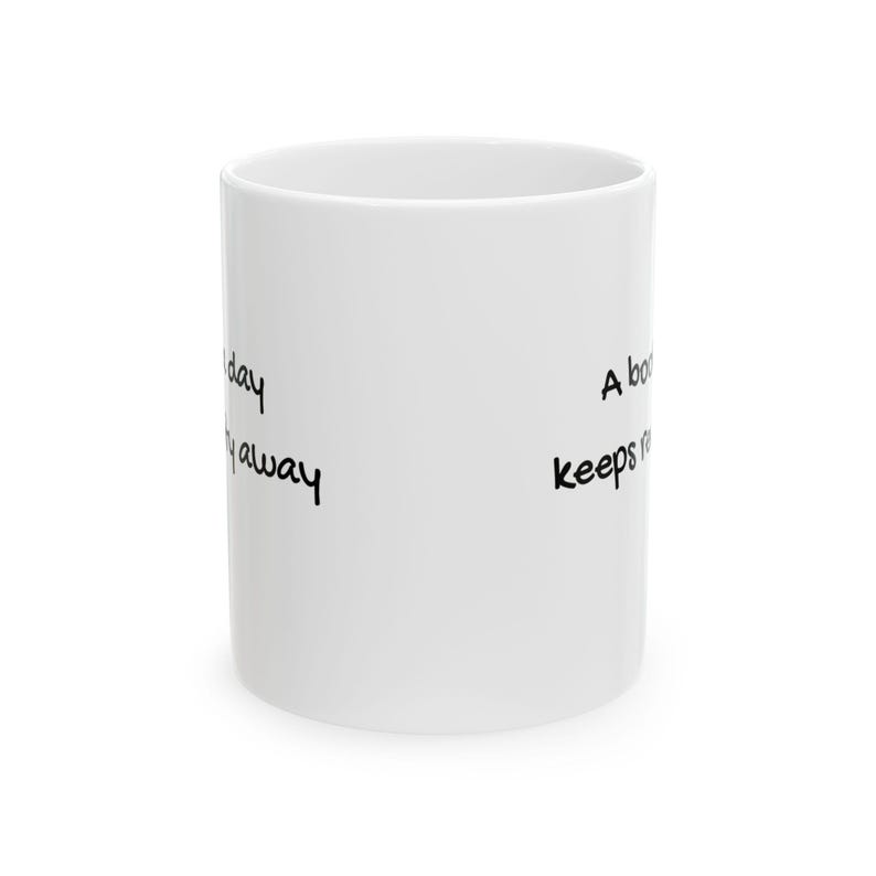Escape With Books Ceramic Mug A Book a Day Keeps Reality Away