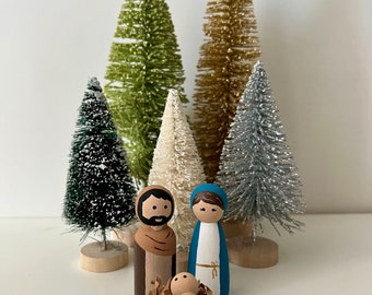 Nativity Peg Doll Set - Mary, Joseph and Jesus