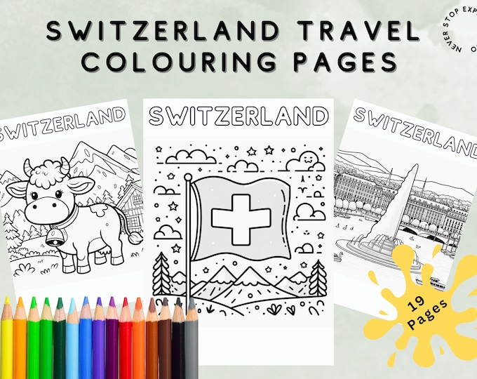 Printable Switzerland Colouring Pages for Kids. Colouring Book. Kids ...