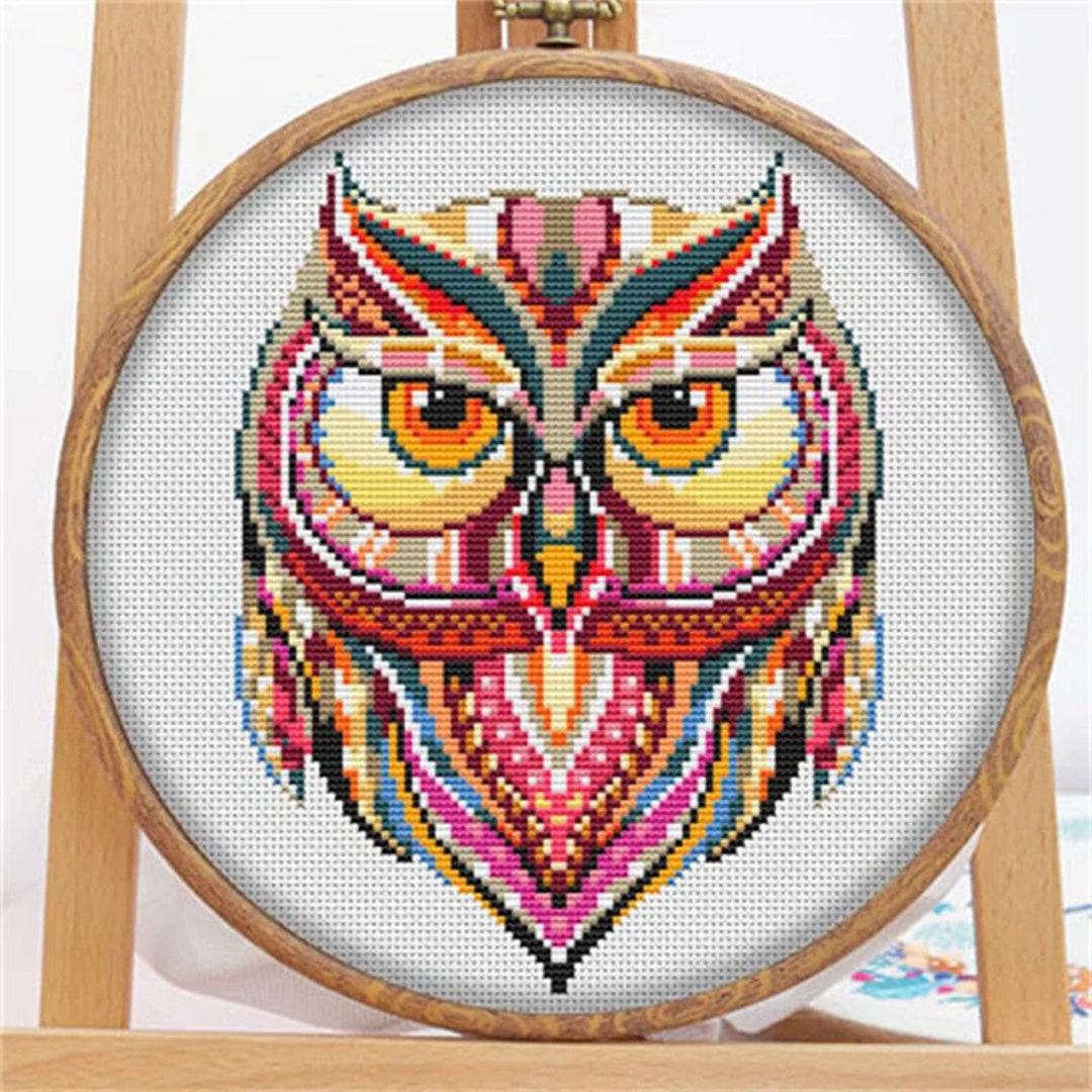 Owl Animal Cross Stitch Kits Needlework Counted Kits Embroidery Craft