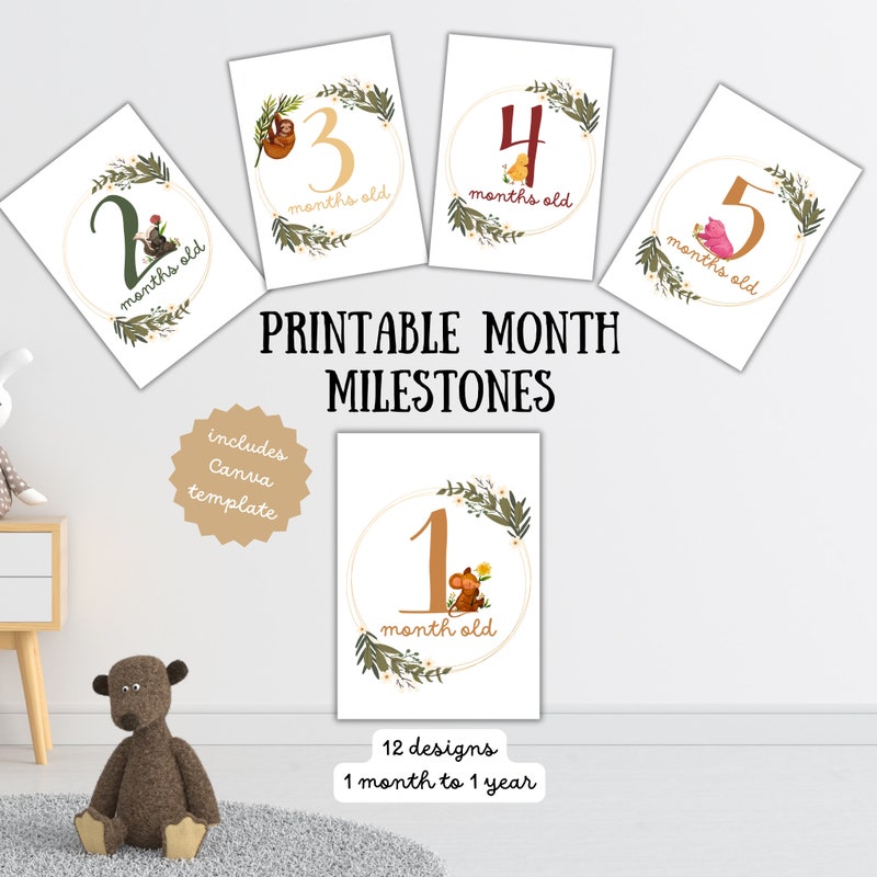 Printable Baby Month - Etsy