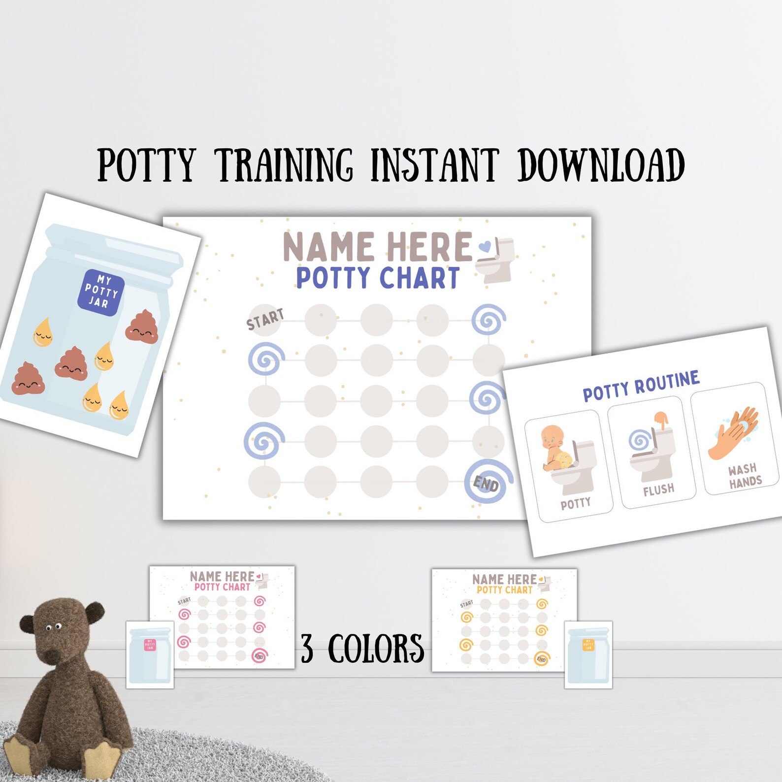 Pot à Étoiles De Récompense Pour Enfants | Tableau De Comportement | Apprentissage De La Propreté, Devoirs, Routines… - 8