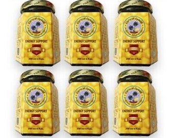 6 Jars x Ashfiat Alharamain Honey Energy Support for Men, 250ml/8oz.