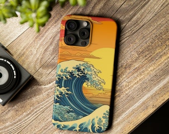 Artistic Wave iPhone Case, Slim, Tough, Glossy Finish
