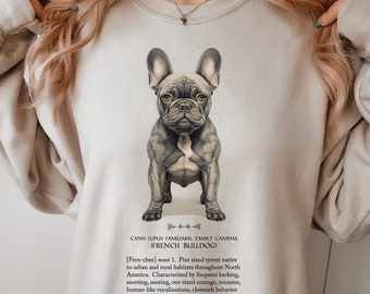 French Bulldog Sweatshirt with Dictionary Definition