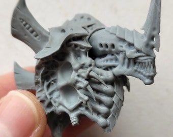 Tête et torse de Xenolord - Compatible avec le kit Tyranid Hive Tyrant ou Swarmlord