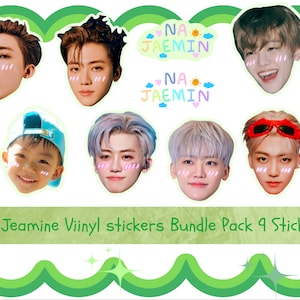 Na Jaemin NCT DREAM, lindo conjunto de pegatinas, paquete de pegatinas de vinilo, 9 pegatinas, ¡envío gratis!