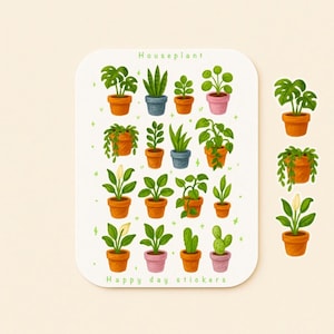 Mini Adesivos de Plantas – Adesivos de Folhas Verdes para Diários, Agendas e Scrapbooks (Frete Grátis)