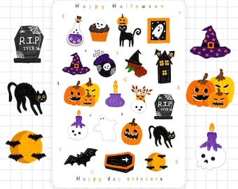 Buon Halloween - Foglio di adesivi