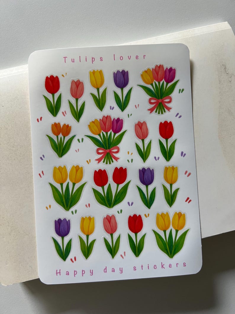 Tulips Lover - Sticker Sheet - Etsy