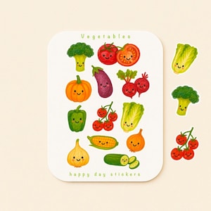 Folha de adesivos de vegetais, adesivos de diário, adesivos de scrapbook, adesivos de ilustração, adesivos de jardim, folha de adesivos (frete grátis)