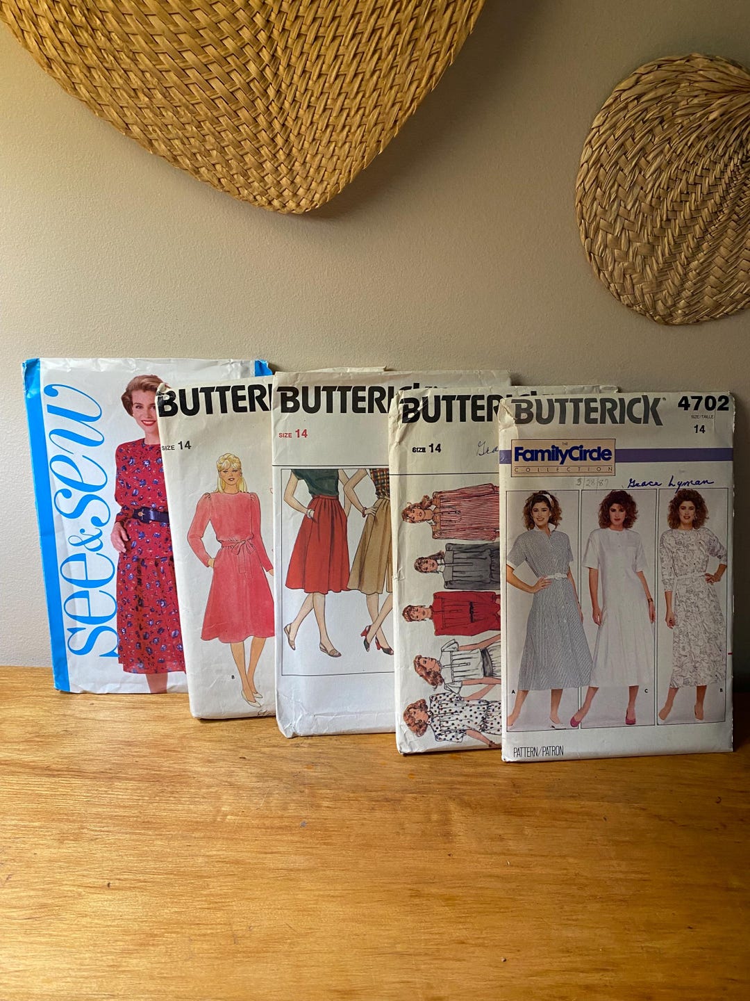Vintage 80’s Butterick Patterns - Etsy