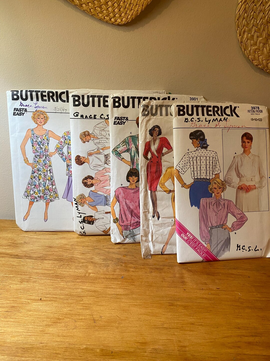 Vintage 80’s Butterick Patterns - Etsy