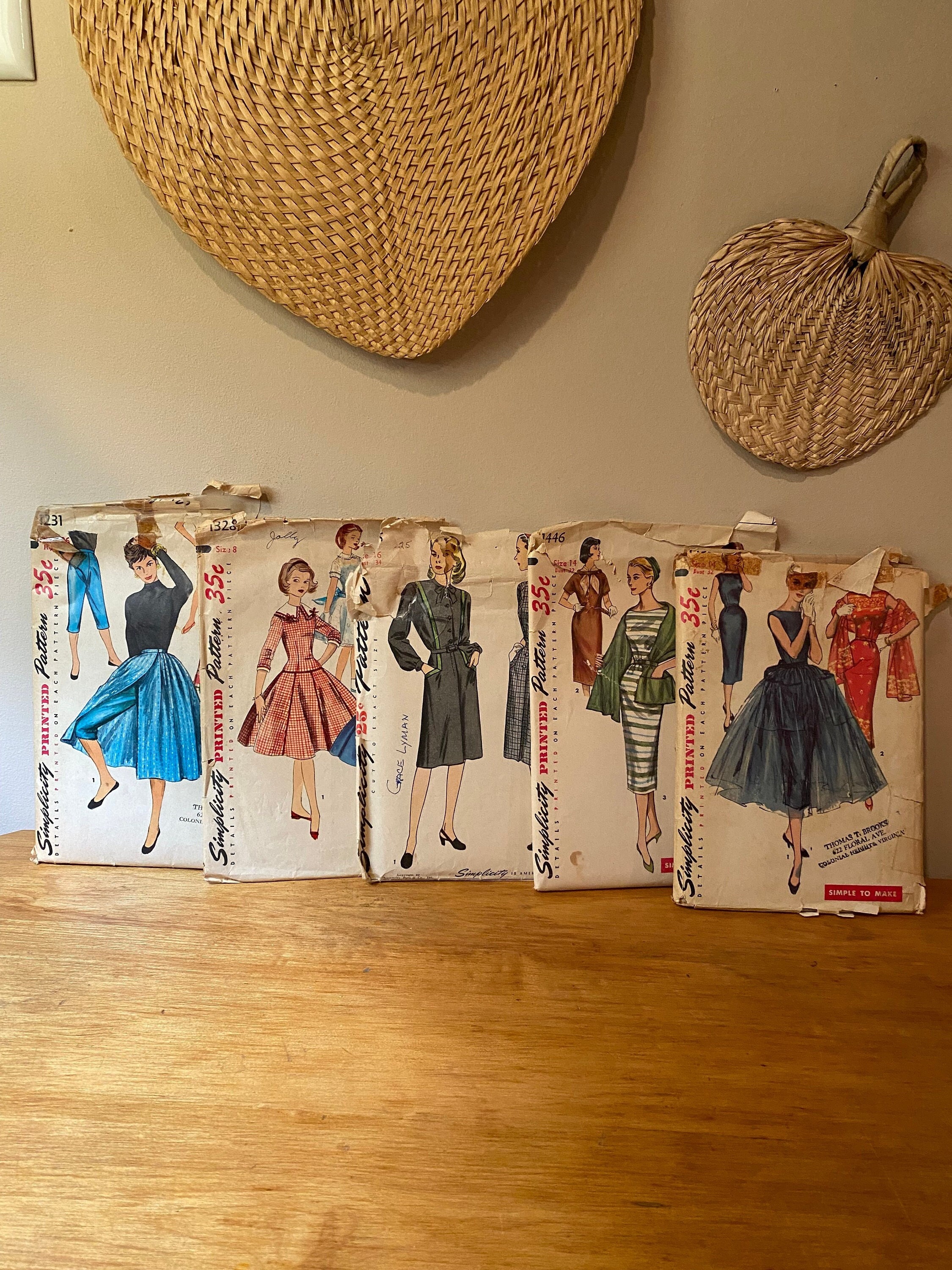 Vintage 40’s - 50’s Simplicity Misses Printed Patterns - Etsy