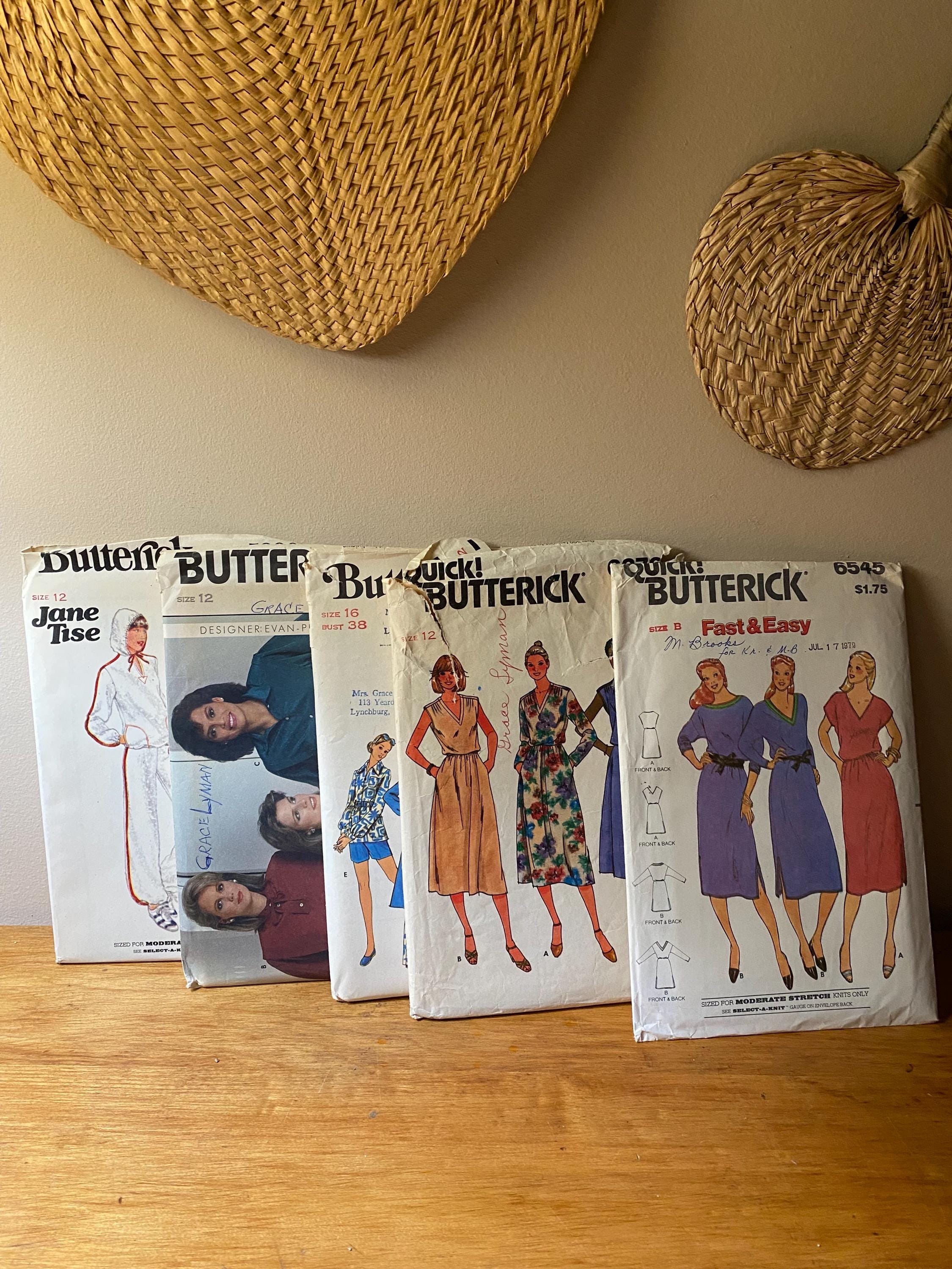 Vintage 80’s Butterick Patterns - Etsy