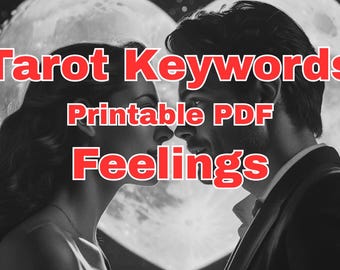Feelings Tarot Cheat Sheet, Rider Waite Meanings (PDF Download)