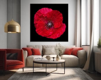 Fineartprint BLACK POPPY