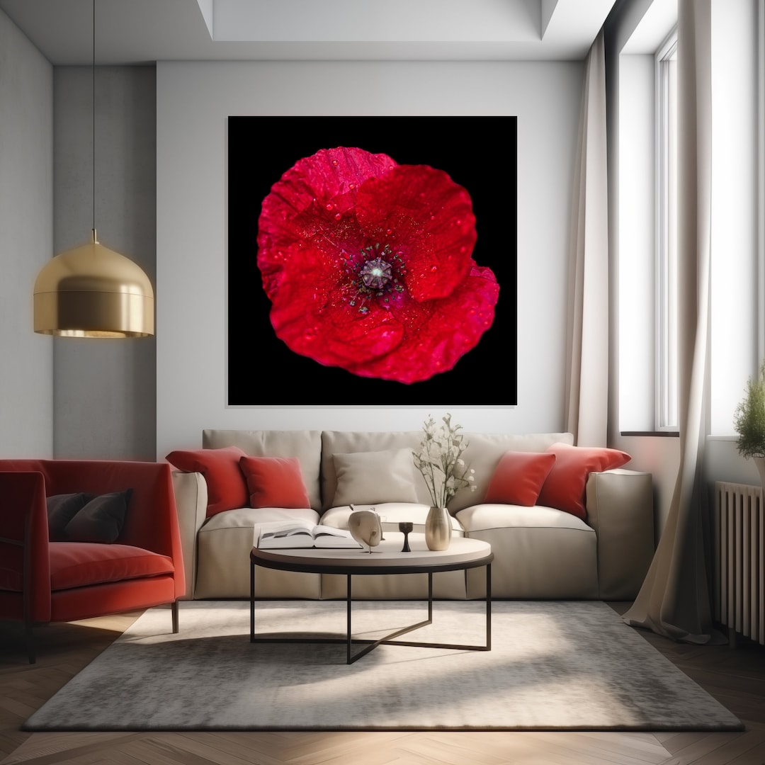 Fineartprint SCHWARZER MOHN - Etsy