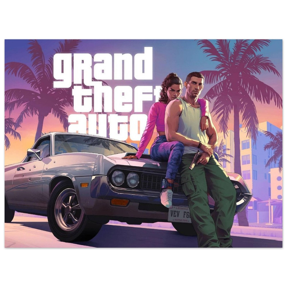 Grand Theft Auto 6 GTA6 Art Poster - Etsy