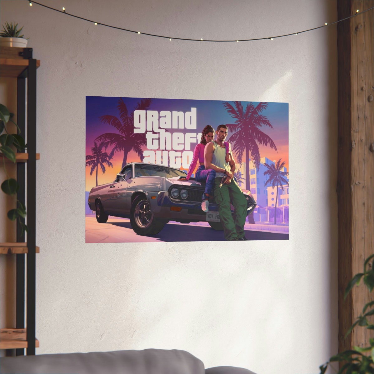 Grand Theft Auto 6 GTA6 Art Poster - Etsy