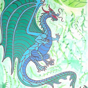 ファンタジードラゴンデジタルアート、