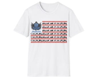 Offroad American Flag T-Shirt: ATV, Dirtbike, SXS, UTV Design, Trail Riding, Jeep, Jetski, Snowmobile