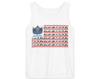 Offroad American Flag Tank Top: Patriotic SXS, ATV, UTV Trail Riding, Jeep, Jetski, Snowmobile